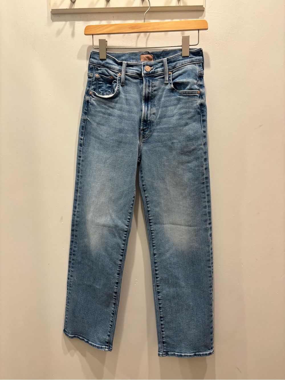 MOTHER Women’s Light Blue Straight Jeans